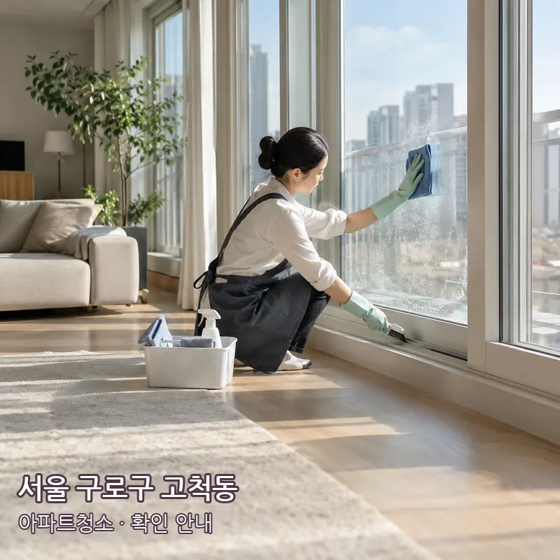 서울 구로구 고척동 아파트청소 작업 범위 예시 이미지