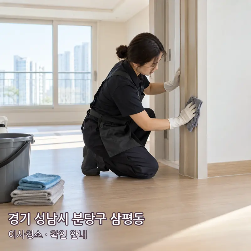경기 성남시 분당구 삼평동 이사청소 작업 범위 예시 이미지