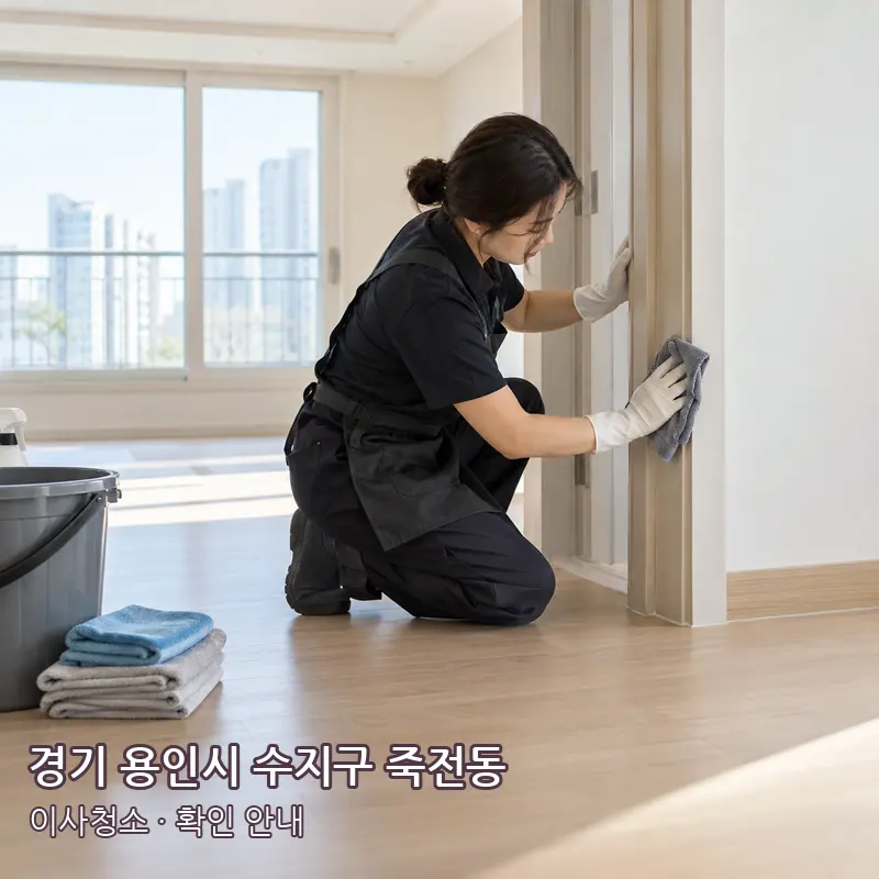 경기 용인시 수지구 죽전동 이사청소 작업 범위 예시 이미지
