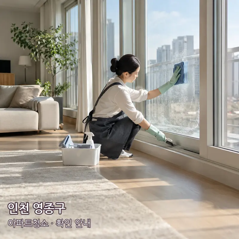 인천 영종구 아파트청소 작업 범위 예시 이미지